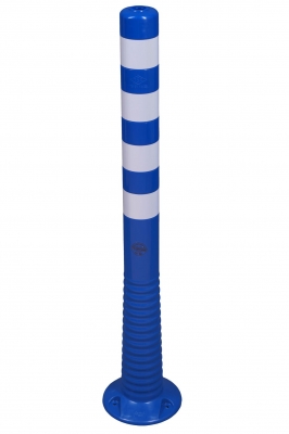 Flexibler Absperrpfosten "Flexipfosten" Ø 80 mm, blau, überfahrbar